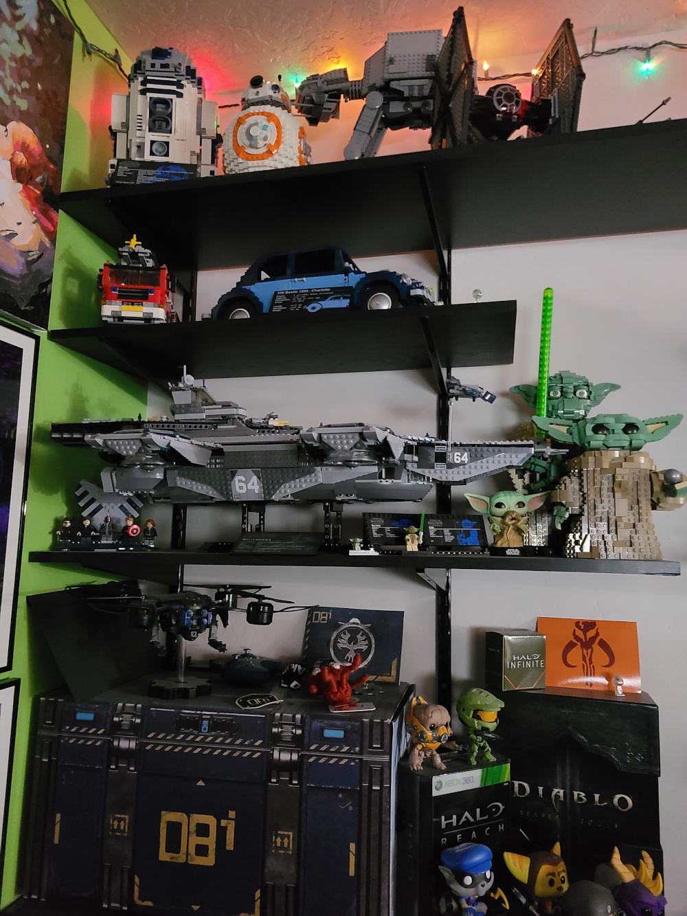 Lego builds and collectibles